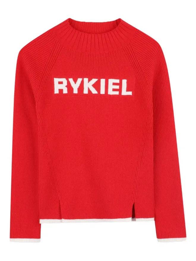 SONIA RYKIEL ENFANT SONIA RYKIEL ENFANT リブ編みロゴセーターの商品画像