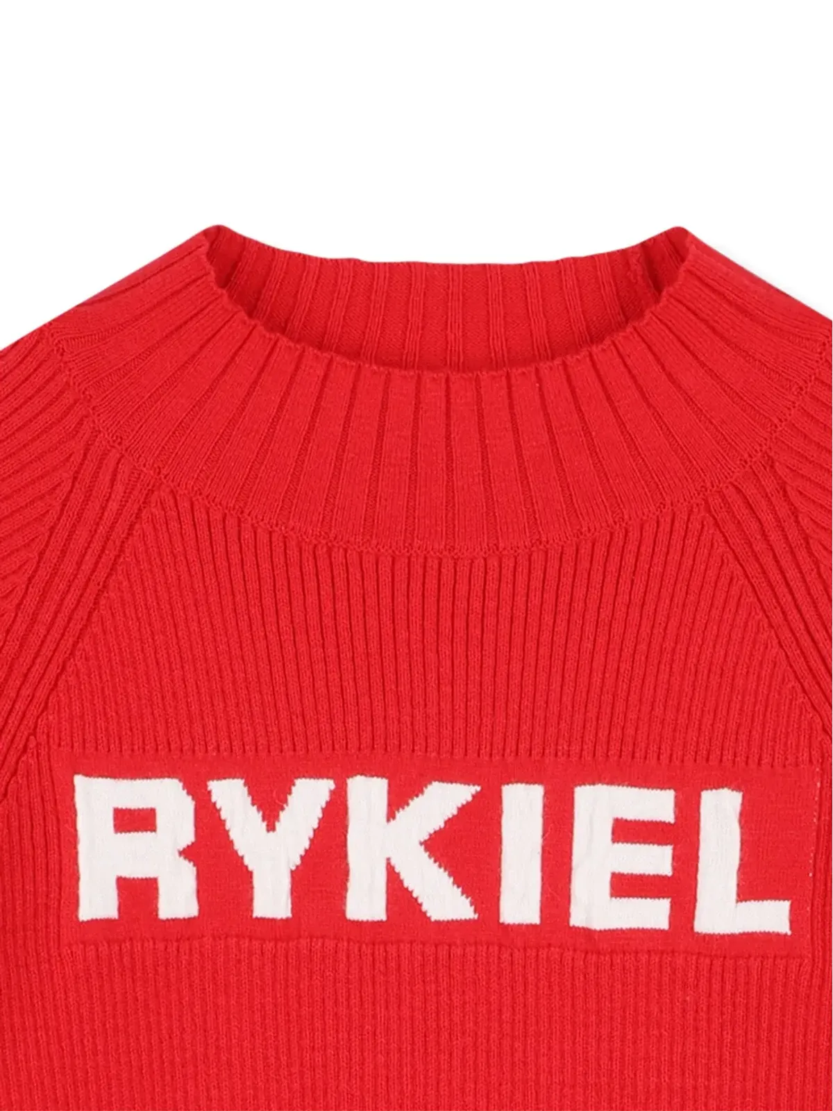 SONIA RYKIEL ENFANT リブ編みロゴセーター - 画像3