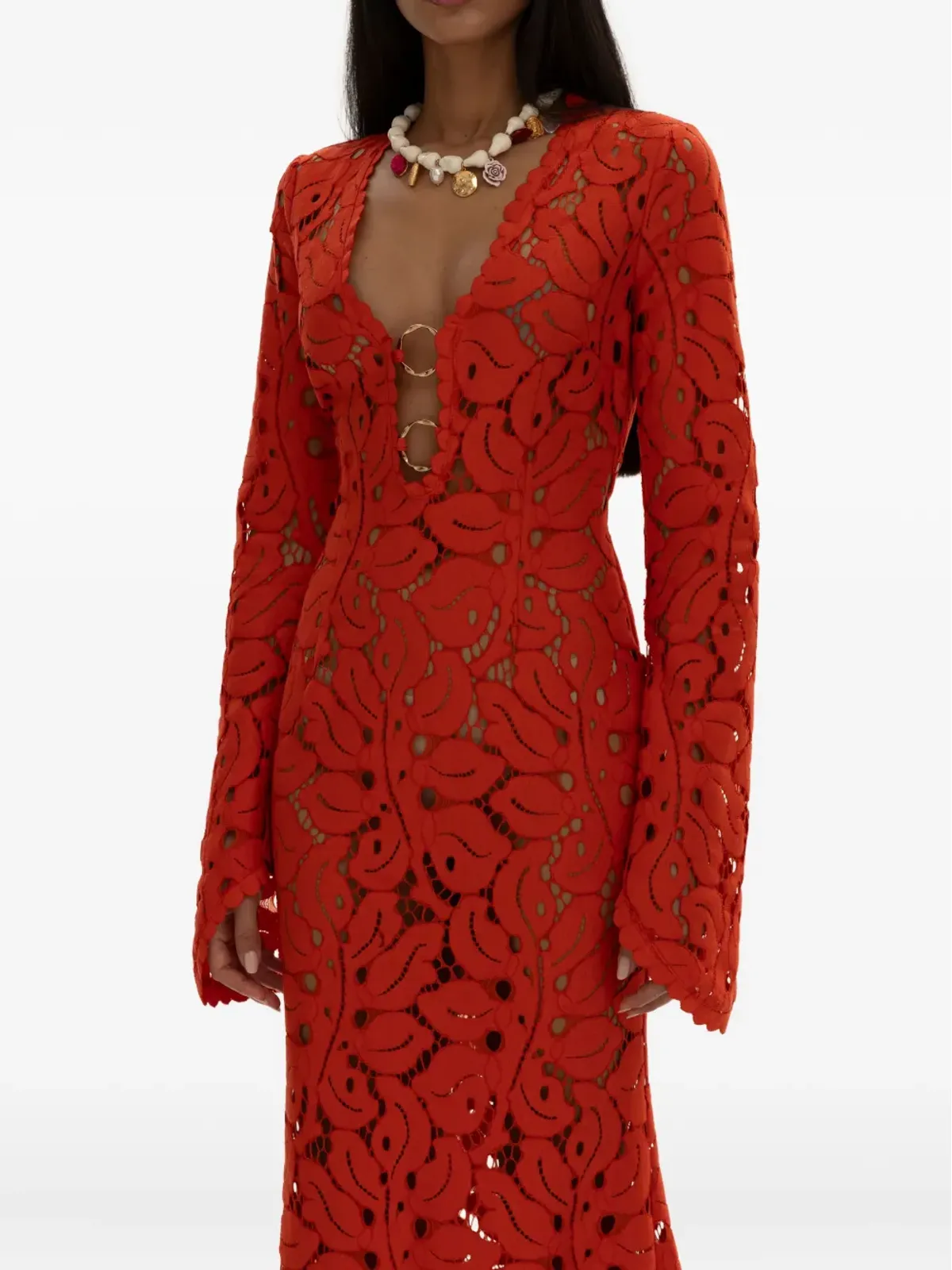 MOOS STUDIO Flame Bloom dress - 画像5