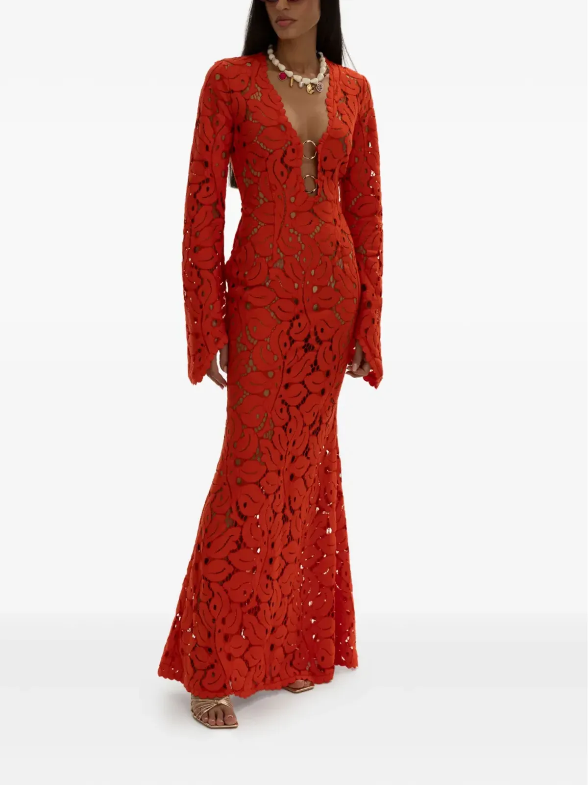 MOOS STUDIO Flame Bloom dress - 画像3