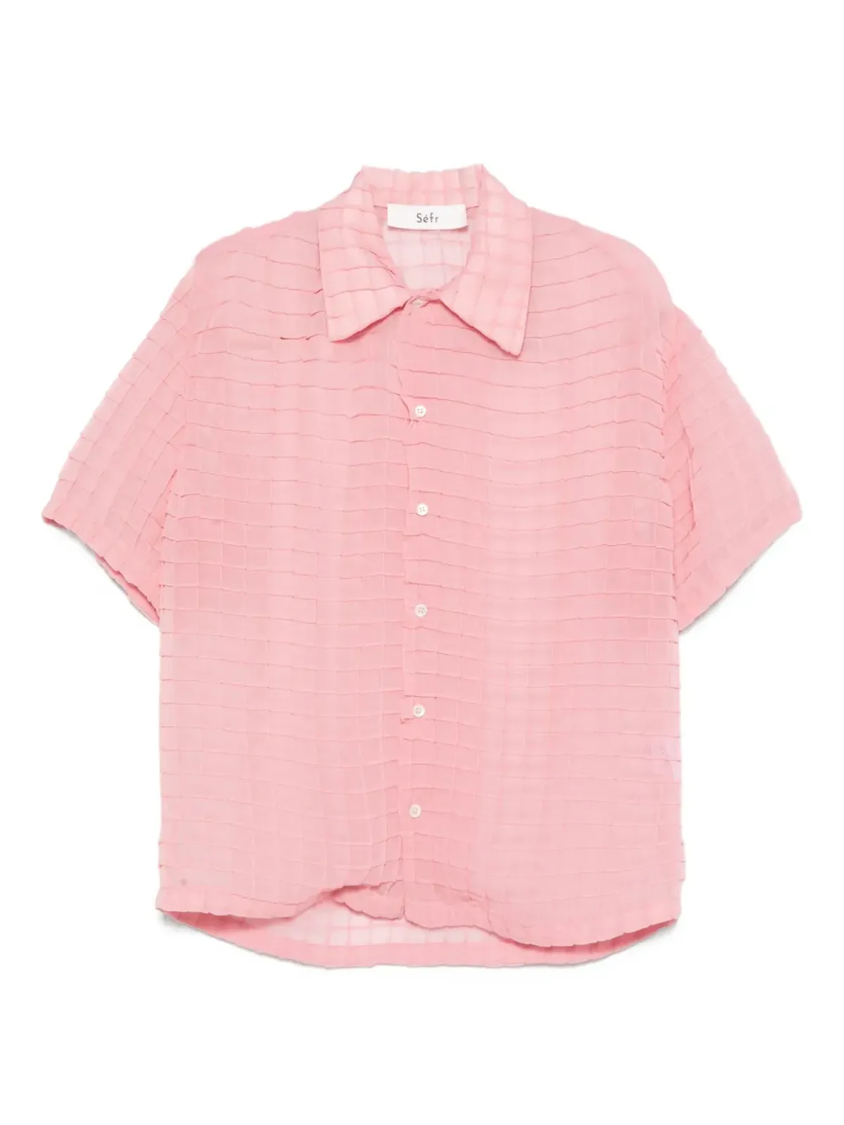 Séfr グリッド柄シャツ - 画像1