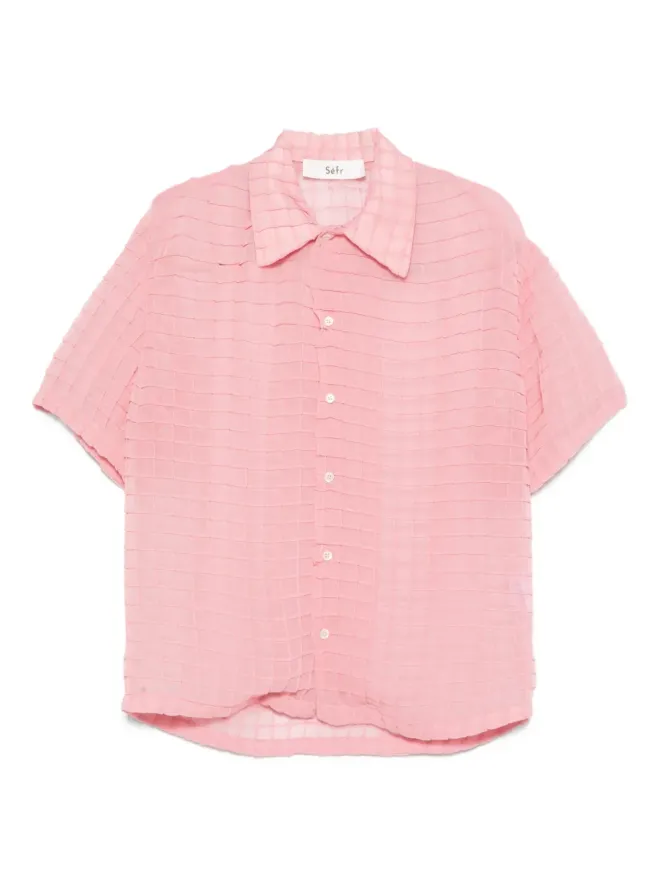 Séfr Séfr グリッド柄シャツの商品画像