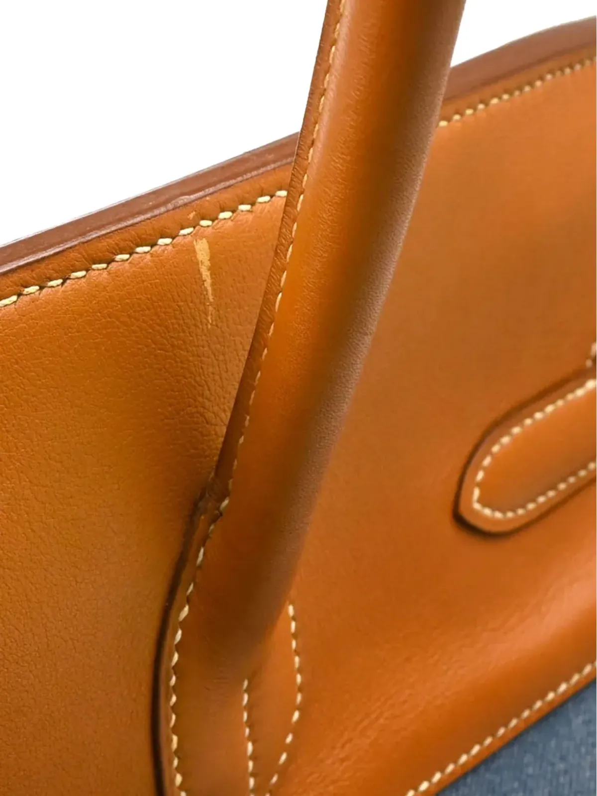 Hermès ビンテージ 1998 Birkin 35 トートバッグ - ブルー - 画像5