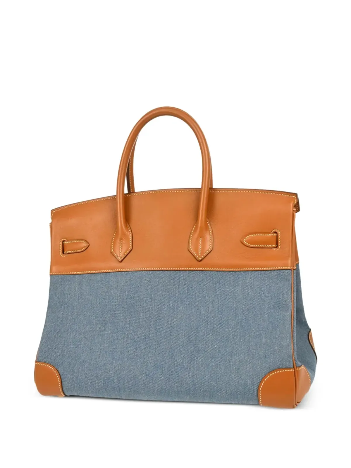 Hermès ビンテージ 1998 Birkin 35 トートバッグ - ブルー - 画像2