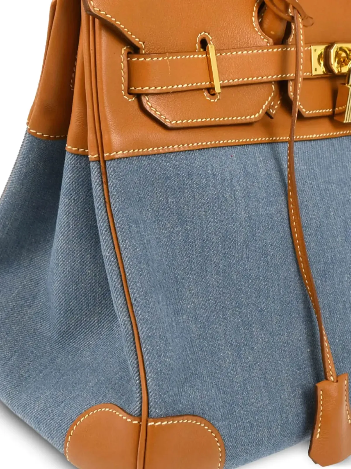 Hermès ビンテージ 1998 Birkin 35 トートバッグ - ブルー - 画像3
