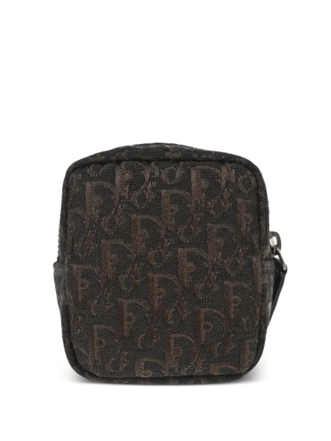Christian Dior Pre-Owned Christian Dior ビンテージ 2002年 ミニ トロッター クラッチ バッグ ブラウンの商品画像