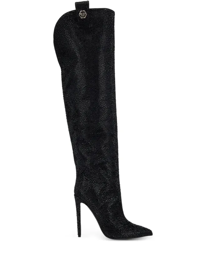 Philipp Plein Philipp Plein ストラス六角ブーツの商品画像