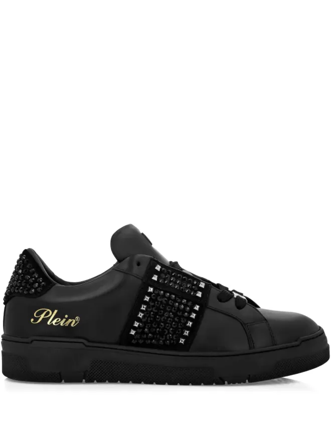 Philipp Plein Philipp Plein ストラススタッズ レザー スニーカーの商品画像