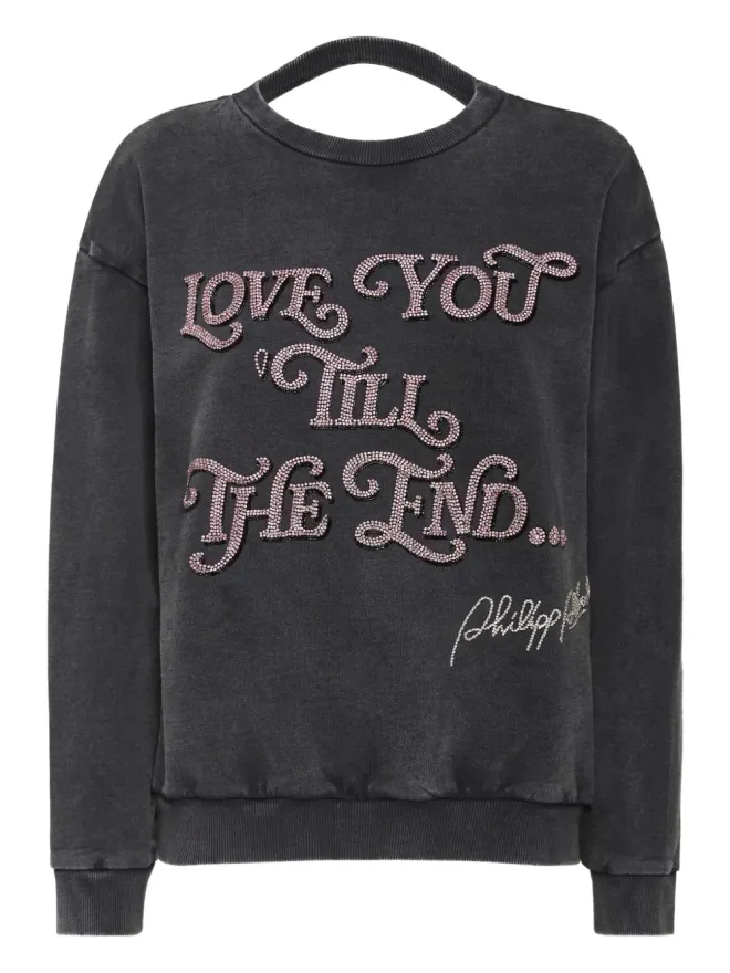 Philipp Plein Philipp Plein 背面オープンデザイン丸首スウェットの商品画像