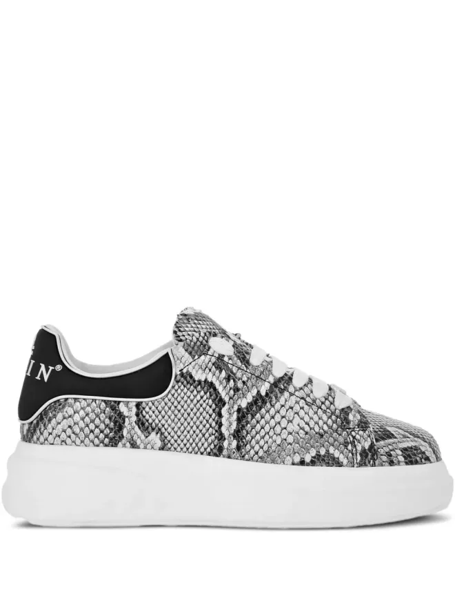 Philipp Plein Philipp Plein ロッチア パイソンプリント ローカットスニーカーの商品画像
