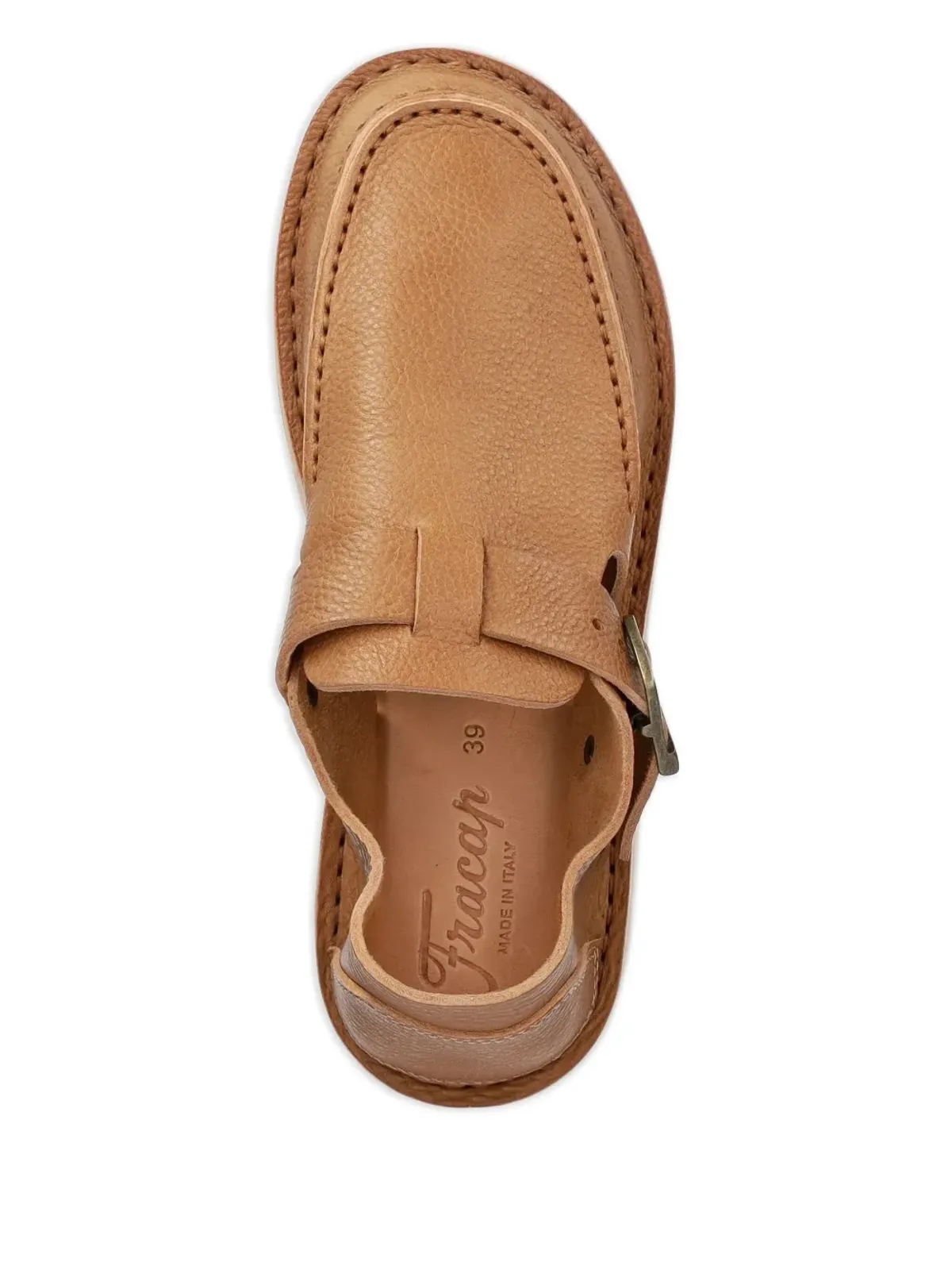 Fracap バックル付きレザーローファー - 画像2