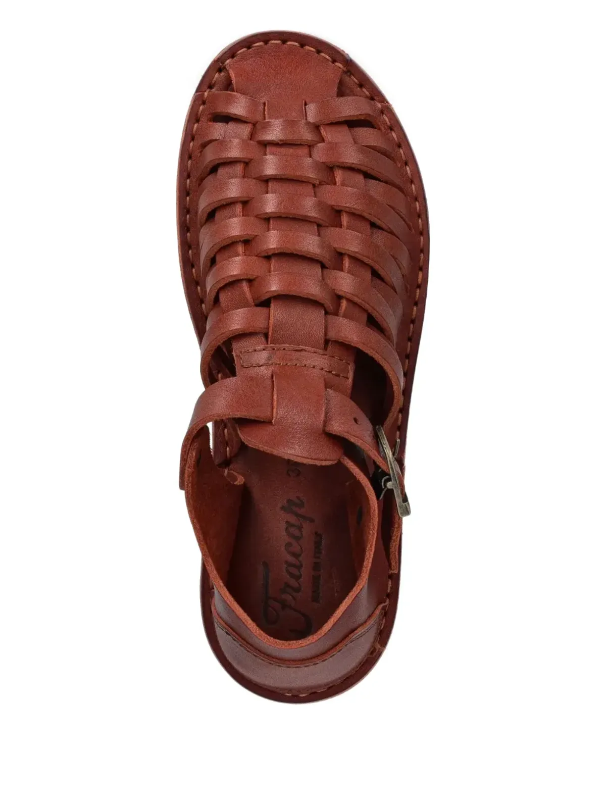 Fracap D025 編み込みストラップサンダル - 画像4