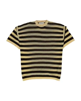 atomo factory ストライプ編みニットTシャツ - サムネイル1