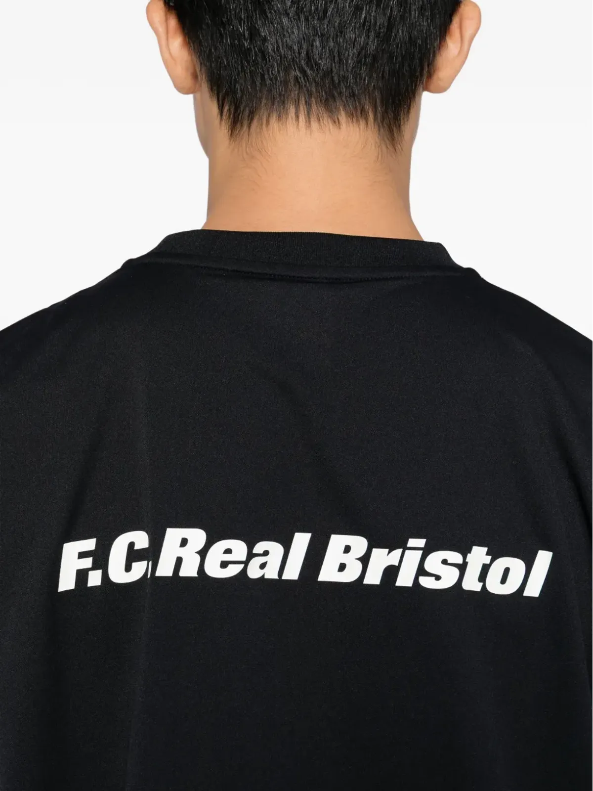 Sophnet. F.C.Real Bristol logo T-shirt - Black - 画像4