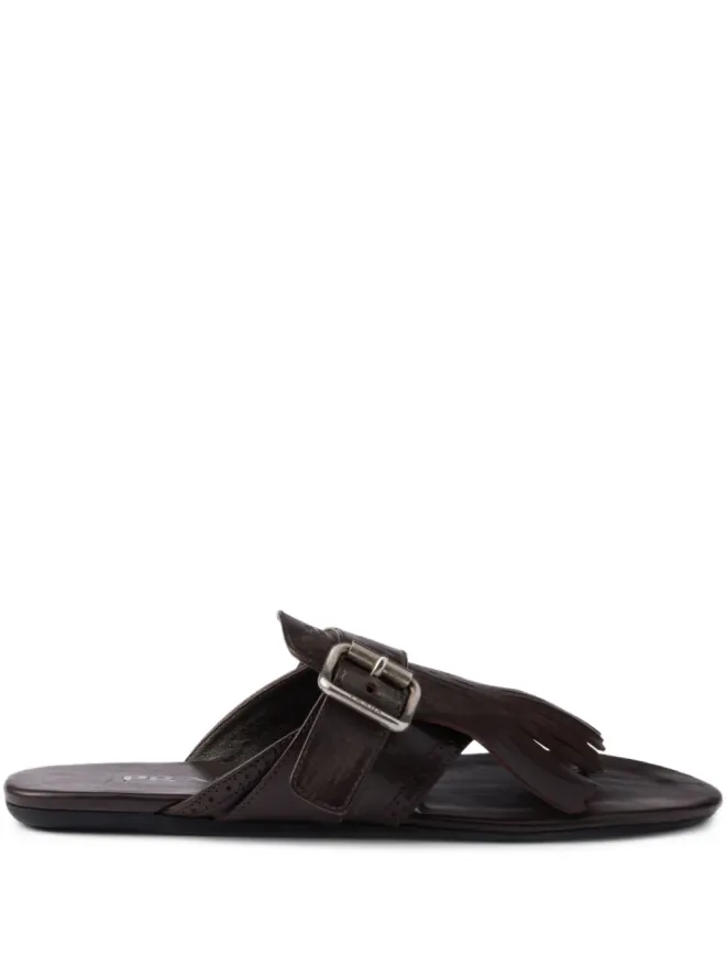 Prada Prada シャッフル レザー フラットサンダルの商品画像