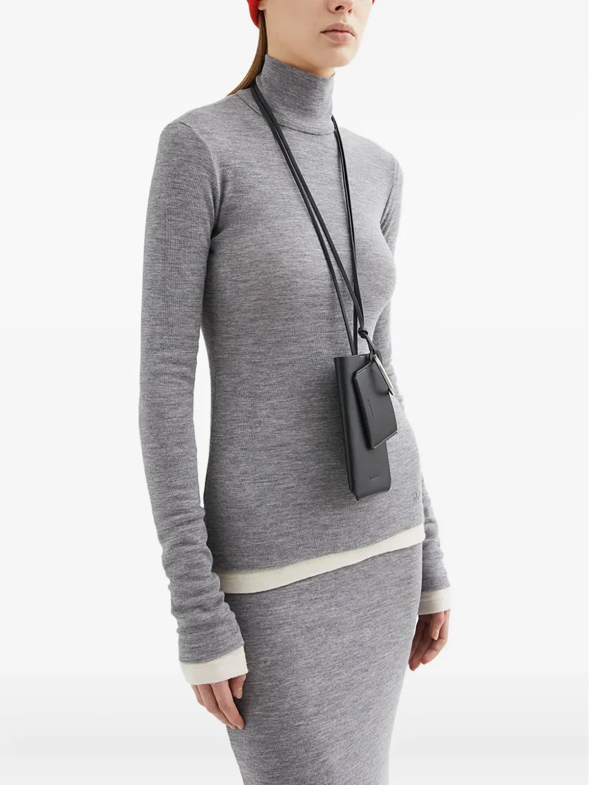 JIL SANDER+ ウールレイヤードTシャツ - 画像3