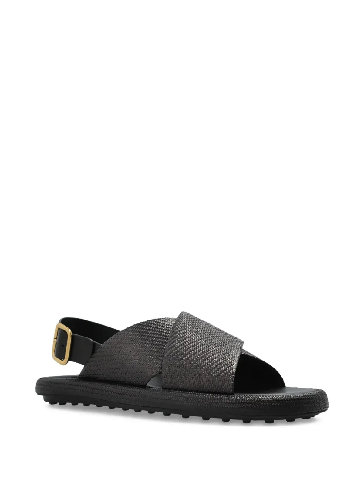 Tod's 丸みを帯びたつま先のレザー フラットサンダル - 画像2
