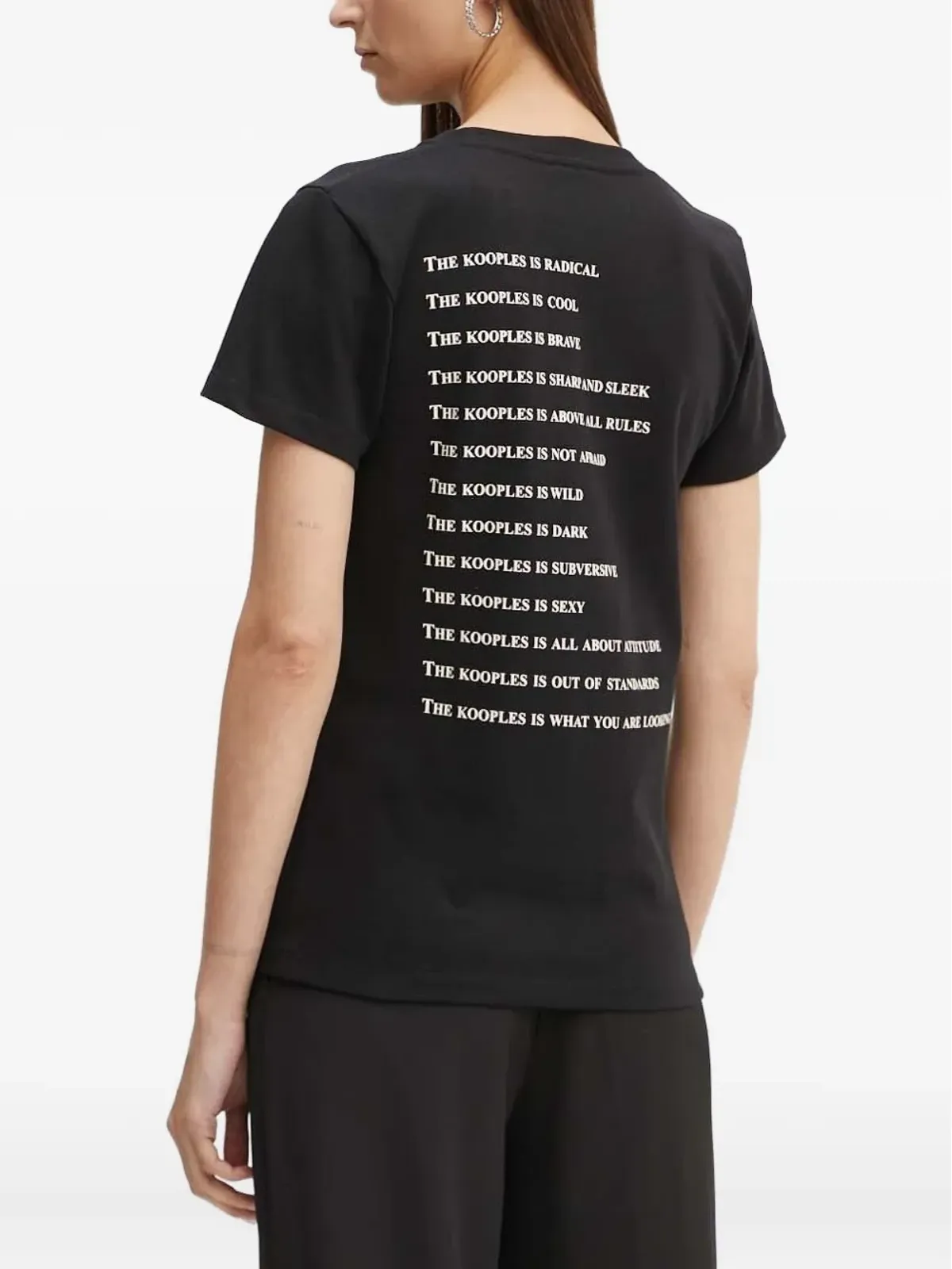 The Kooples ネオン・グラフィック・スローガンTシャツ - 画像2