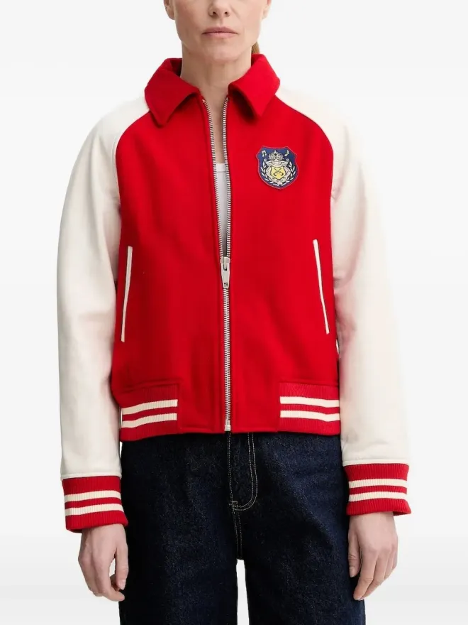 The Kooples The Kooples ヴァーシティパッチジャケット レッドの商品画像
