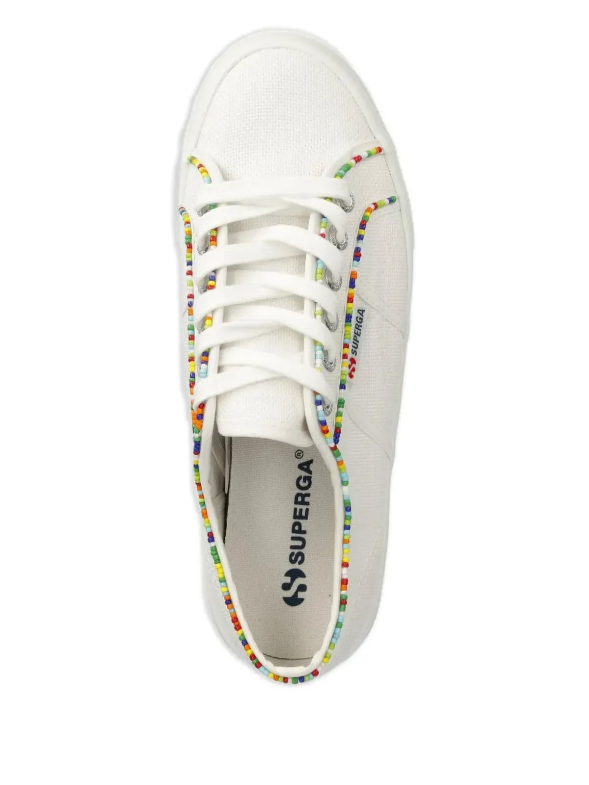 Superga 2740 マルチカラー ビーズ スニーカー - 画像4