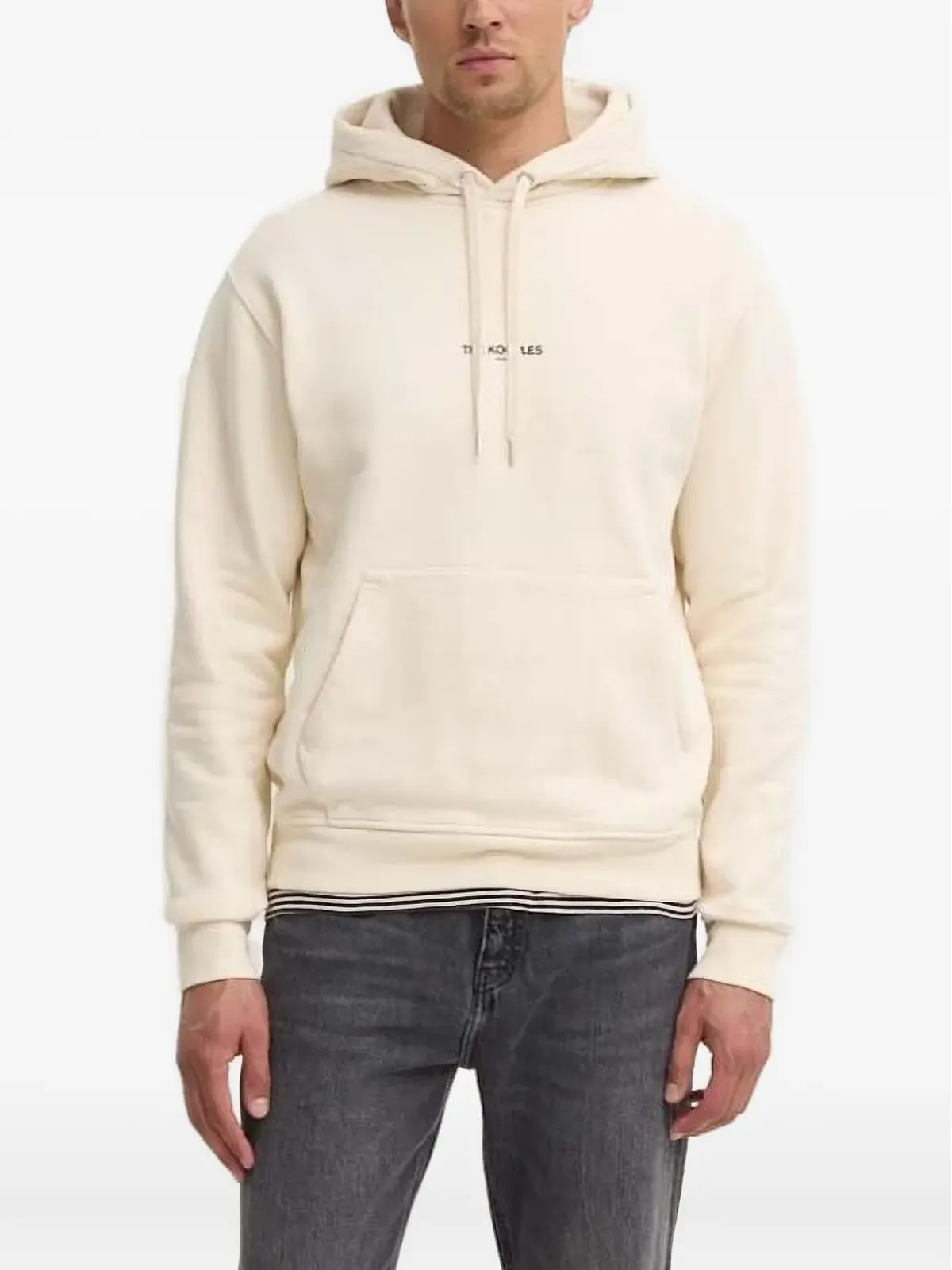 The Kooples ロゴプリントフーディー - Neutrals - 画像1