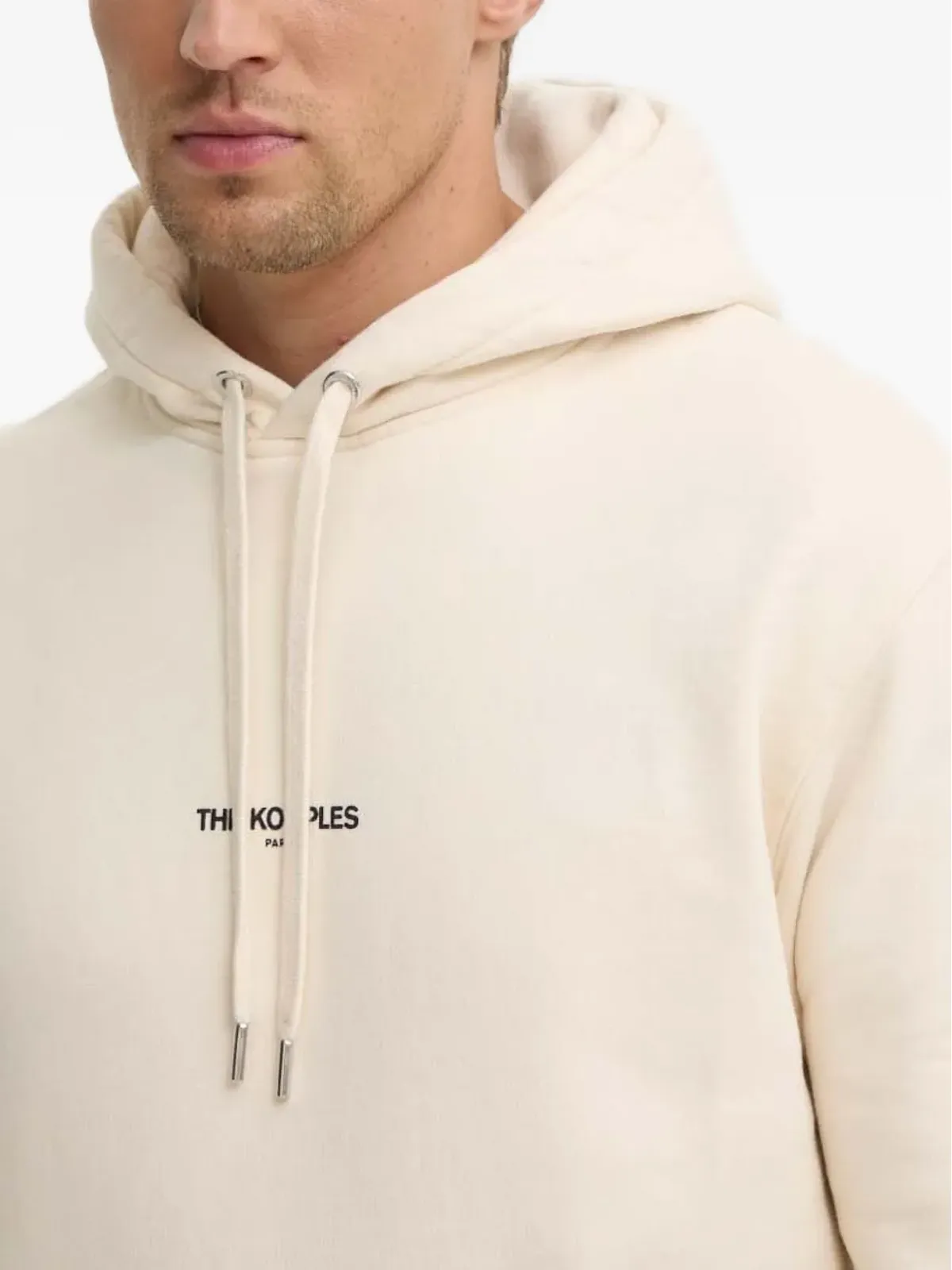 The Kooples ロゴプリントフーディー - Neutrals - 画像3