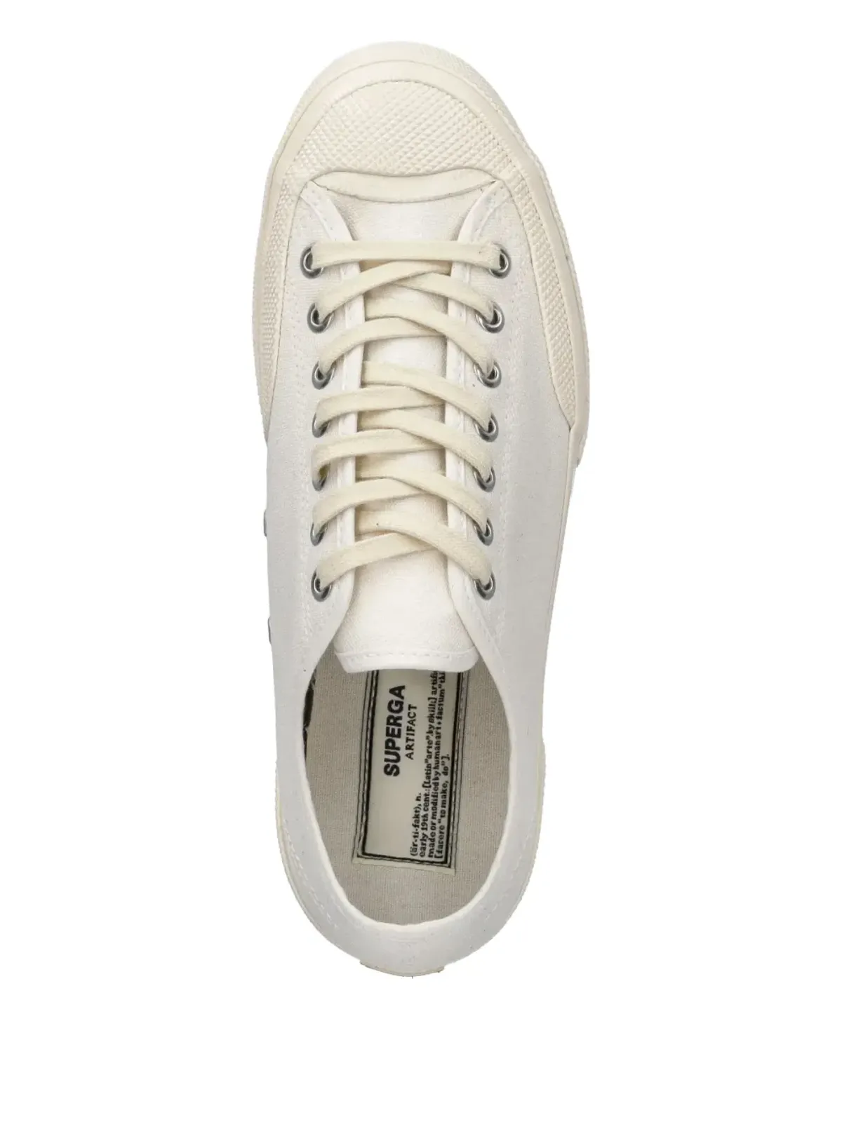 Superga キャンバス地 レースアップ スニーカー - ホワイト - 画像4