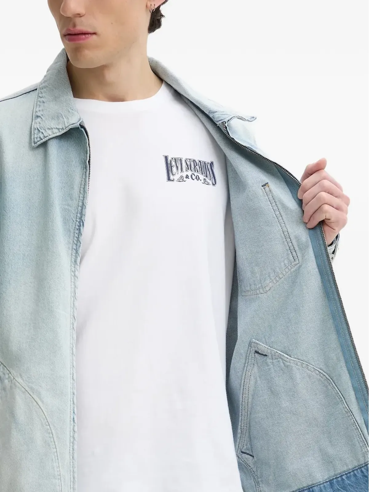 Levi's ジップフロントポケットジャケット - ブルー - 画像5