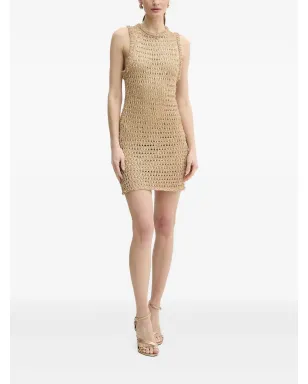 SIMONA CORSELLINI メタリックニット ノースリーブドレス - サムネイル1