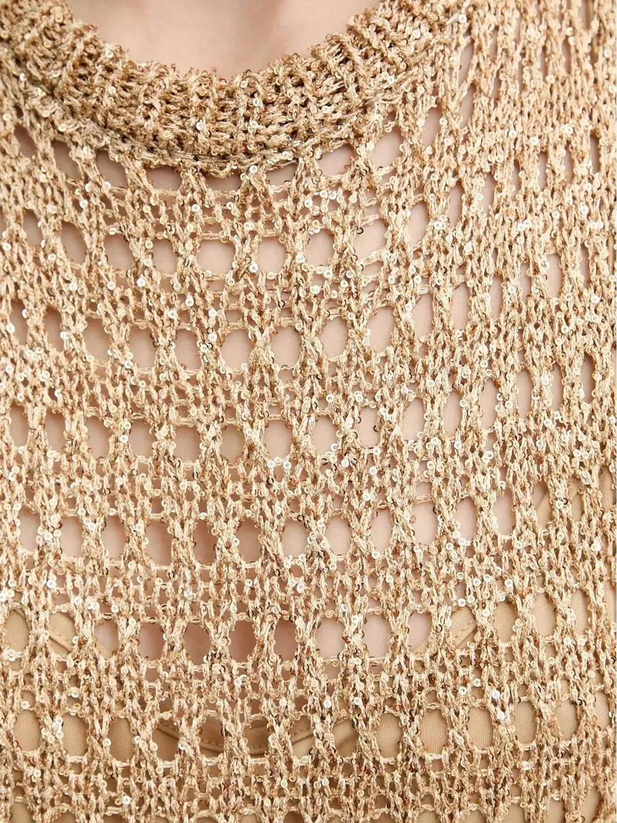 SIMONA CORSELLINI メタリックニット ノースリーブドレス - 画像5