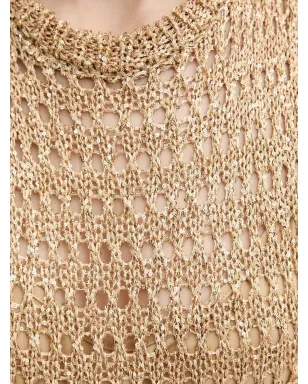 SIMONA CORSELLINI メタリックニット ノースリーブドレス - サムネイル5