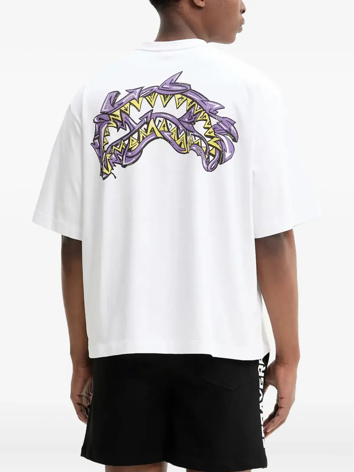 Sprayground ロゴアップリケ クルーネック Tシャツ - 画像3
