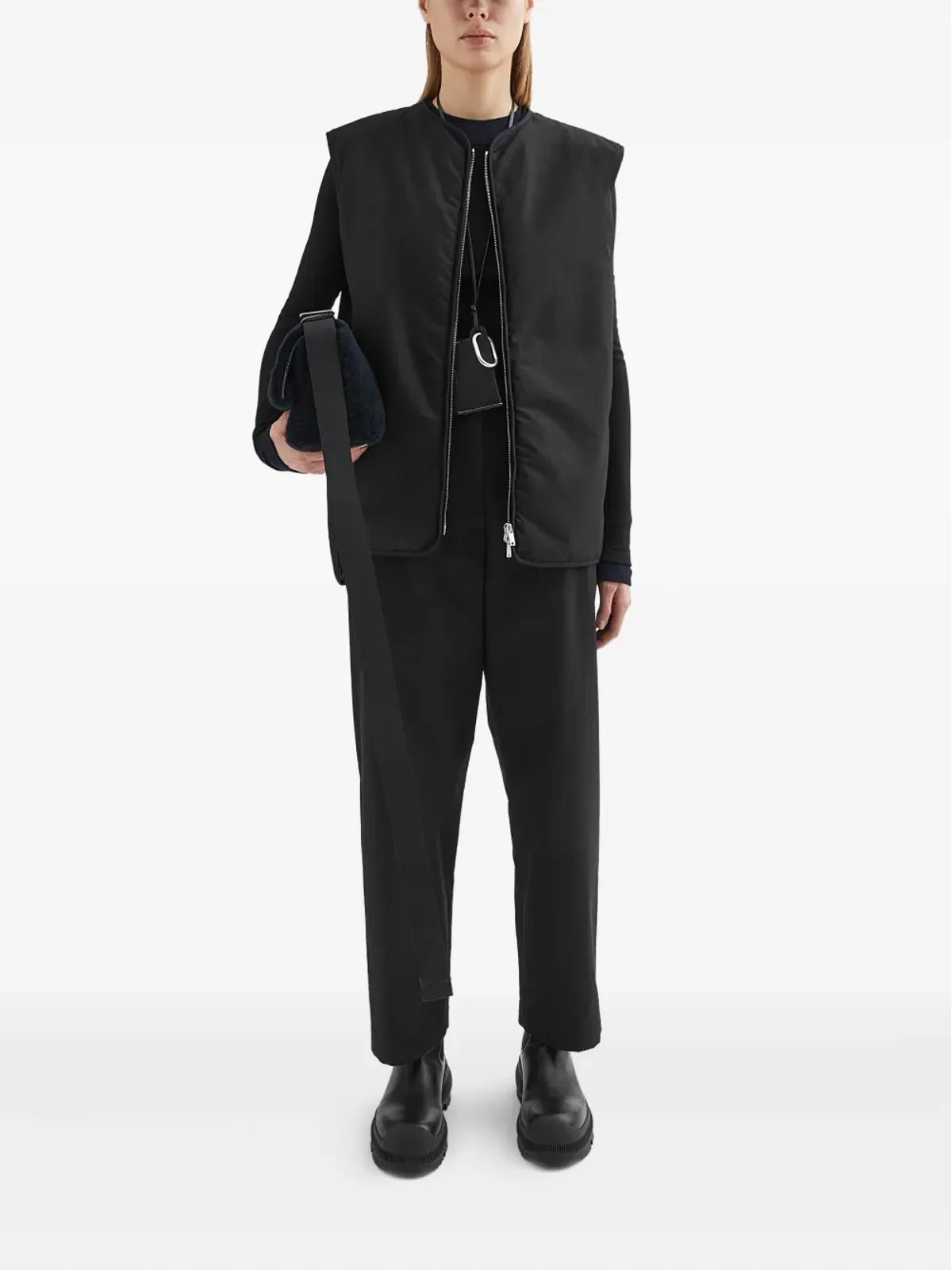 JIL SANDER+ コットンパンツ - Black - 画像2