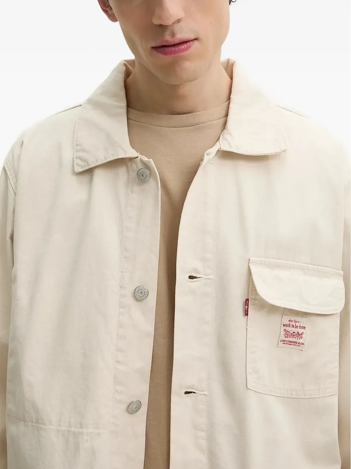 Levi's パッチポケット ワークジャケット - ニュートラルカラー - 画像3