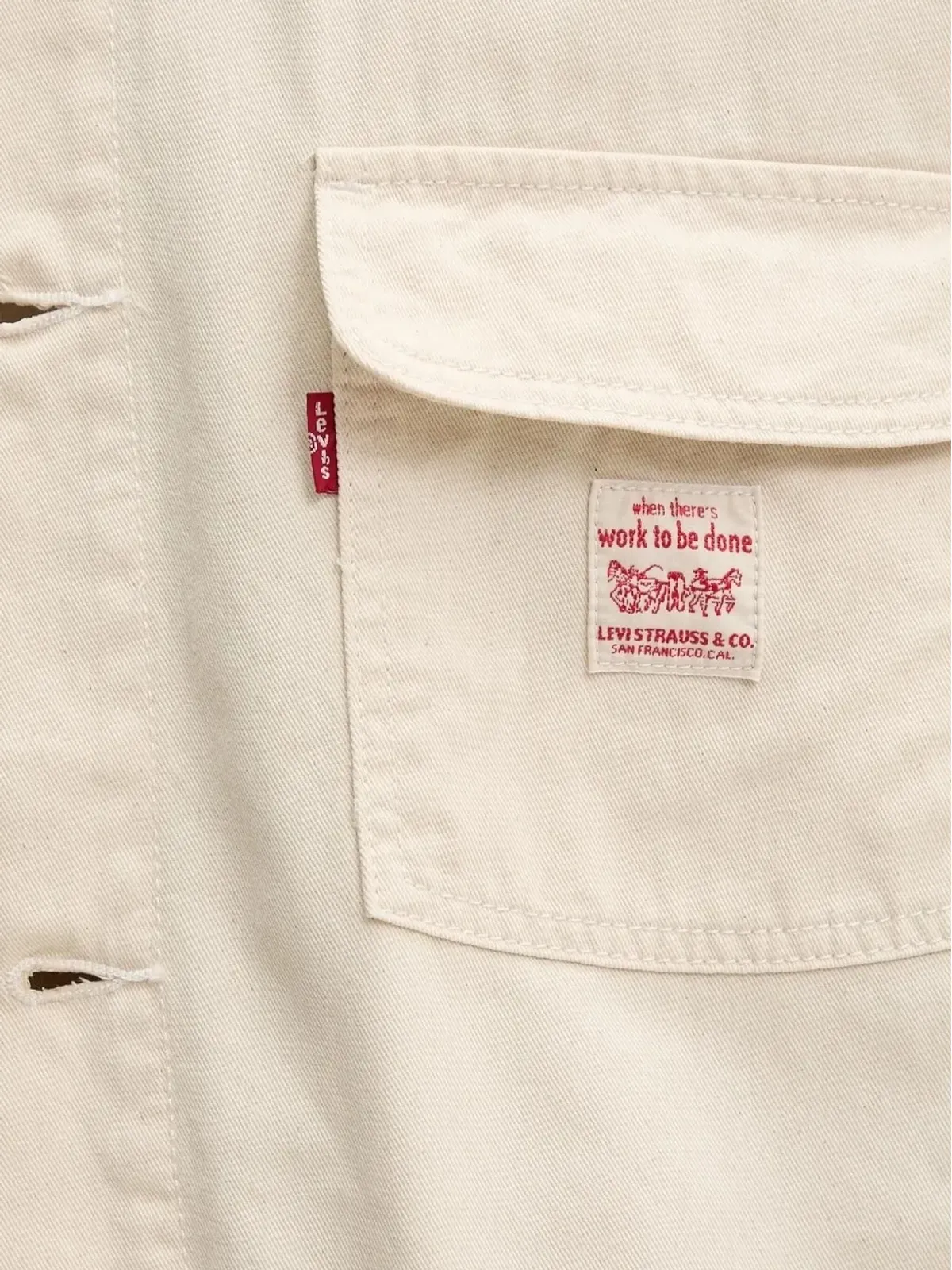 Levi's パッチポケット ワークジャケット - ニュートラルカラー - 画像4