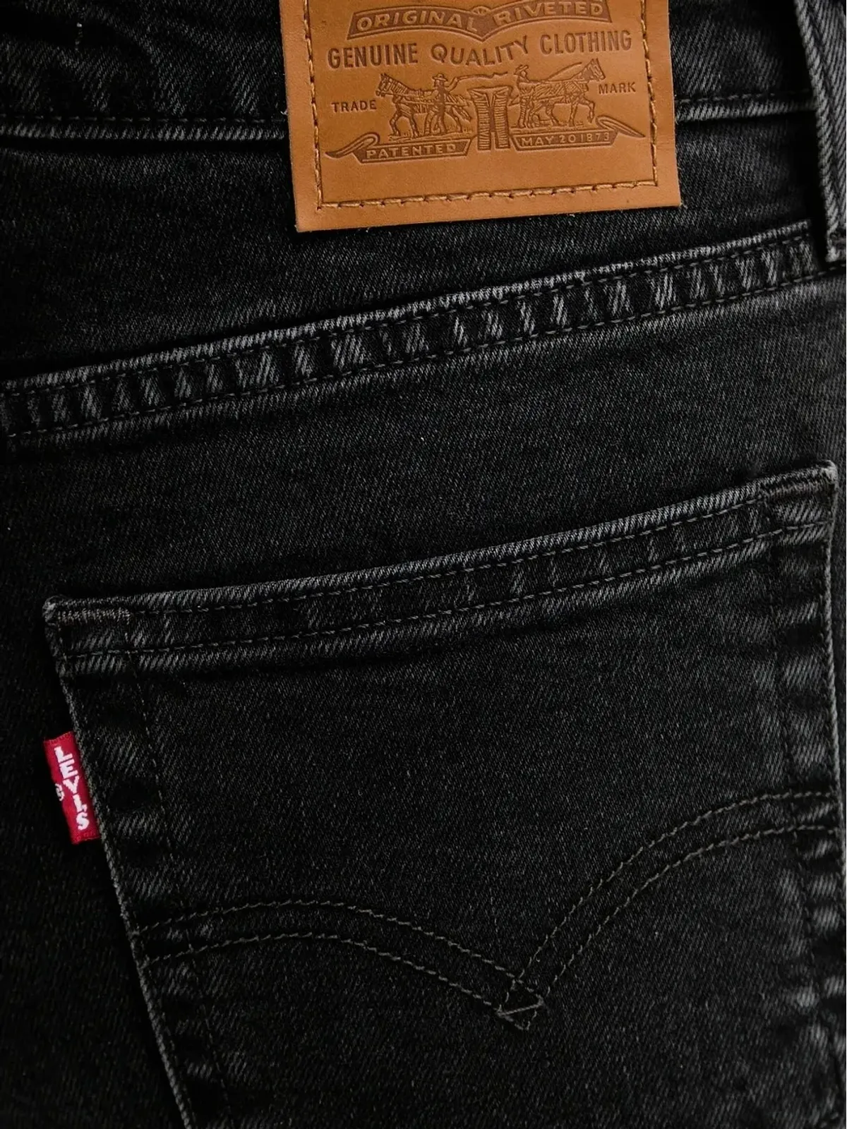 Levi's 725 ブーツカットジーンズ - ブラック - 画像3
