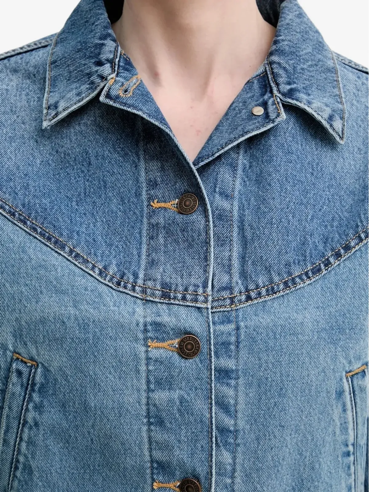 Levi's ポイントカラー デニムジャケット - 画像4