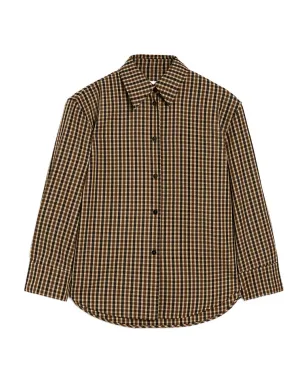 Jil Sander ウールシャツ（ブラウン） - サムネイル1