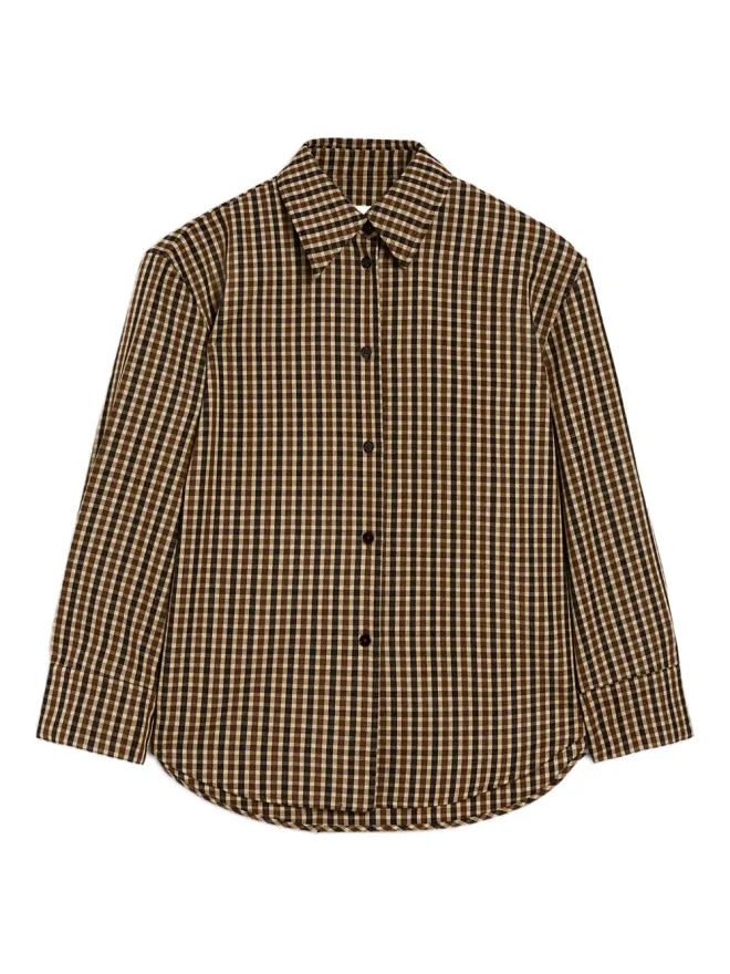 Jil Sander Jil Sander ウールシャツ（ブラウン）の商品画像