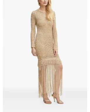 SIMONA CORSELLINI オープンバック フリンジ ミニドレス - サムネイル1