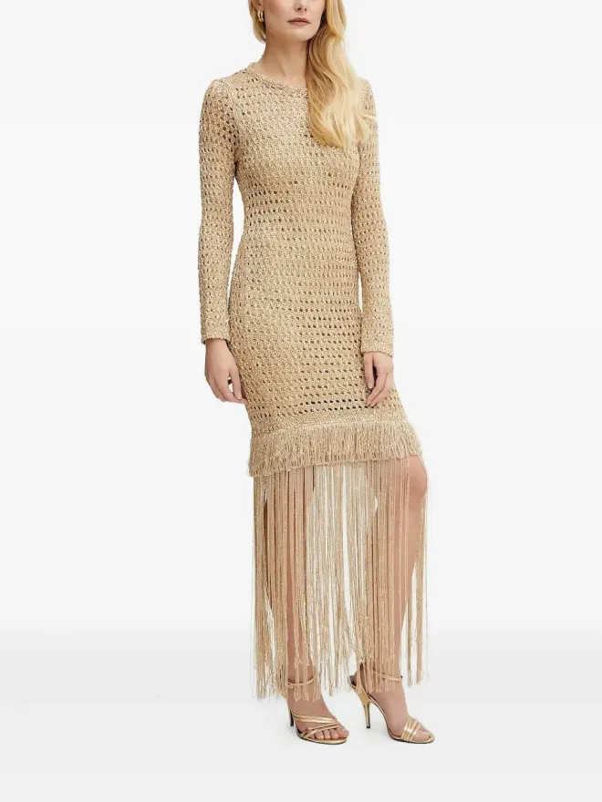 SIMONA CORSELLINI SIMONA CORSELLINI オープンバック フリンジ ミニドレスの商品画像