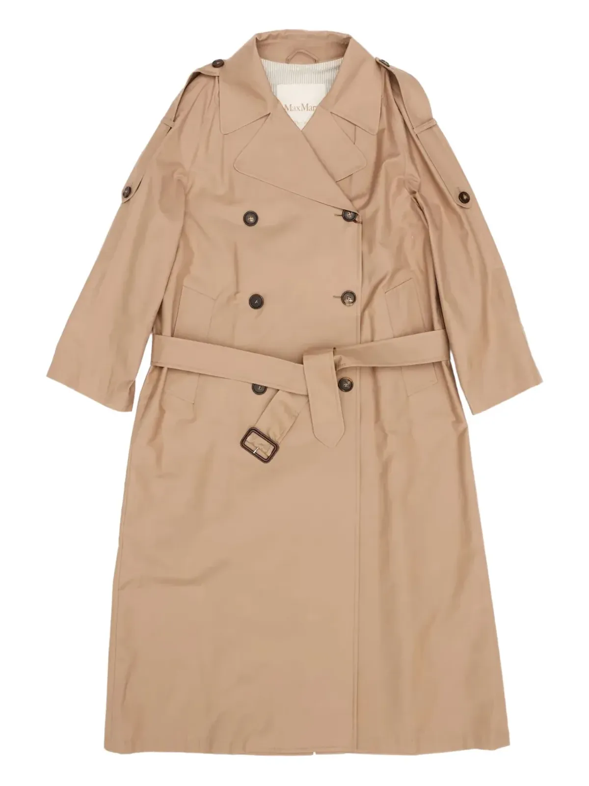 Max Mara ベルテッドボタン付きコート - 画像1