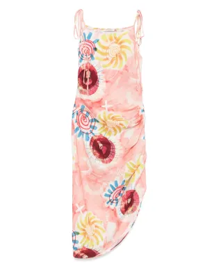 Scotch & Soda アブストラクトプリント マキシドレス - ピンク - サムネイル1