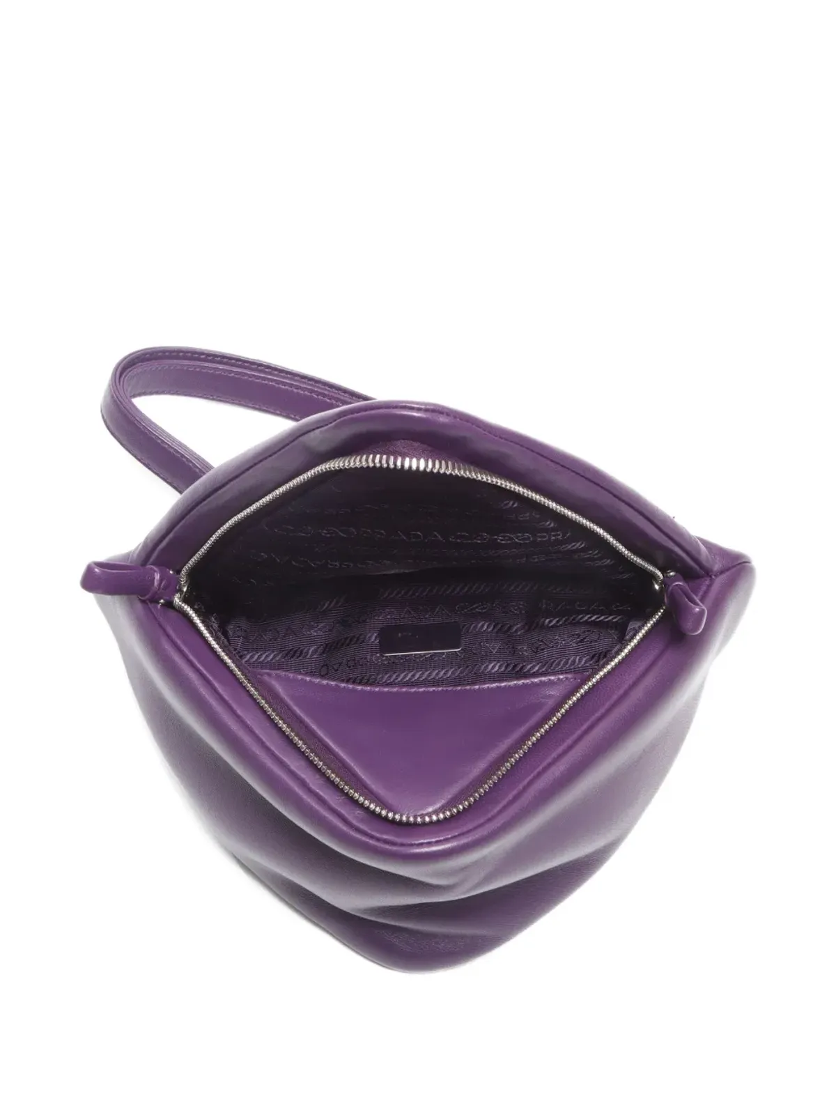 Prada ビンテージ パッド入りトライアングル ハンドバッグ - 画像5