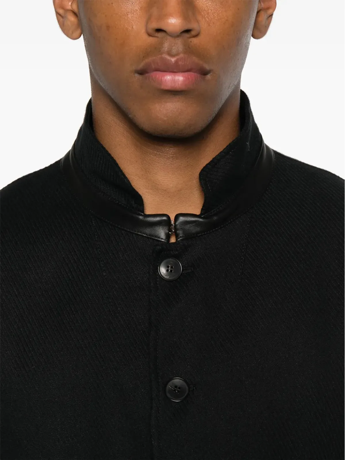 John Varvatos レザー ブレザー - 画像5