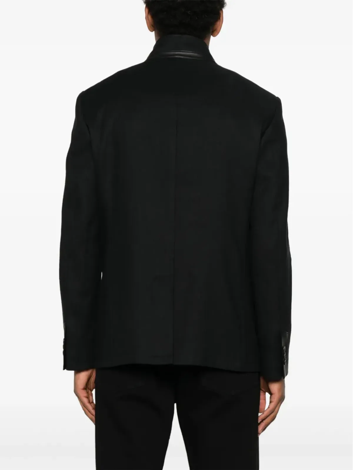 John Varvatos レザー ブレザー - 画像4