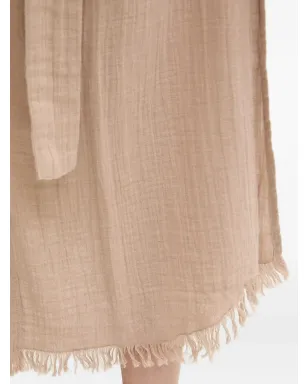 Melissa Odabash マゴット フリンジ付きミディドレス - サムネイル4