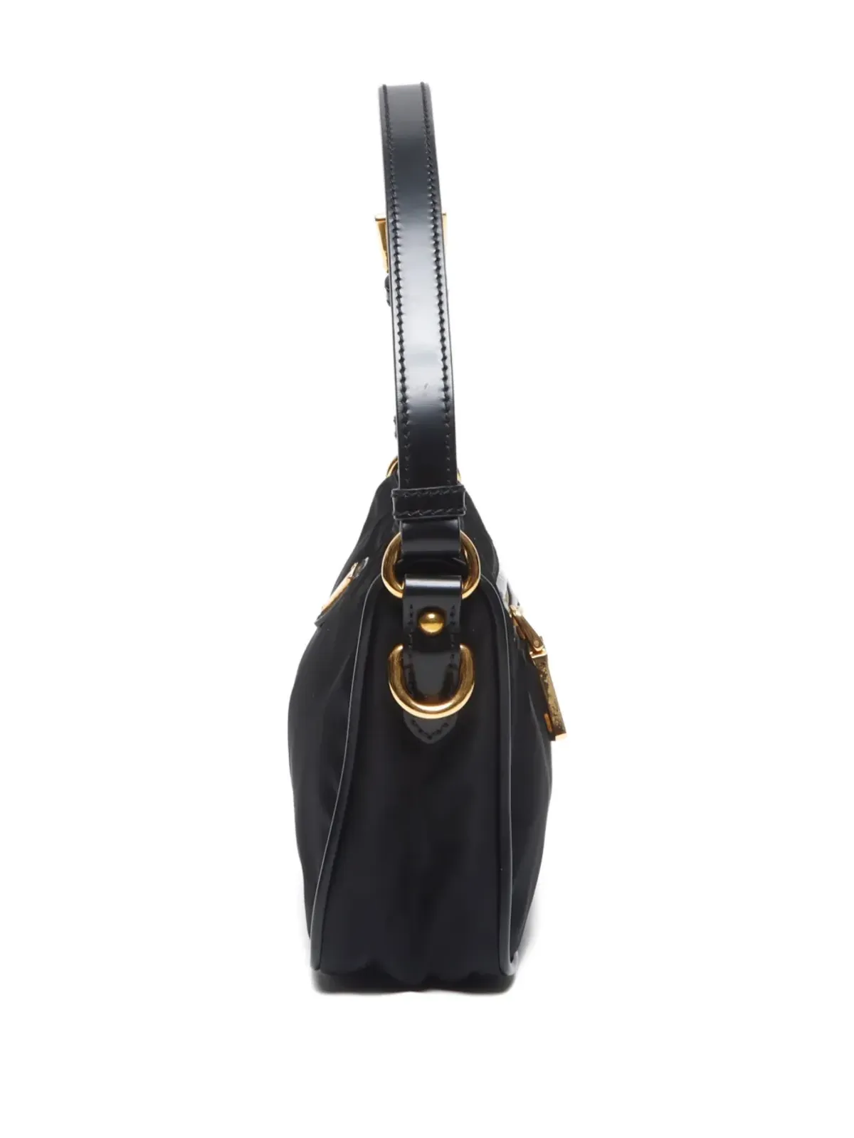 Prada ビンテージ ミニ トライアングルロゴ トートバッグ - 画像5