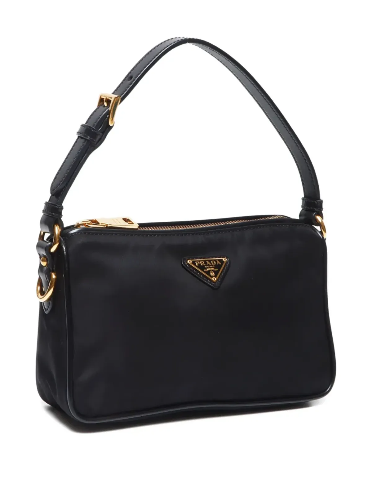 Prada ビンテージ ミニ トライアングルロゴ トートバッグ - 画像3