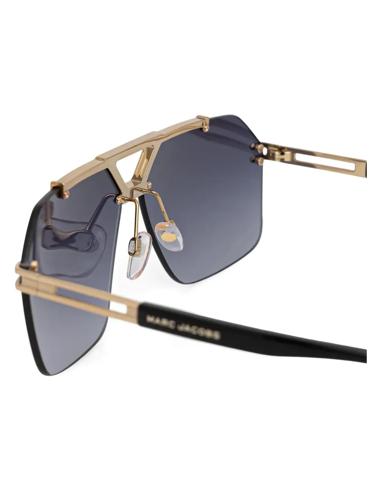 Marc Jacobs Eyewear ジオメトリックフレーム サングラス - ゴールド - 画像3